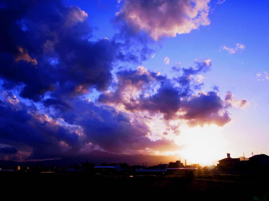 今日の夕景