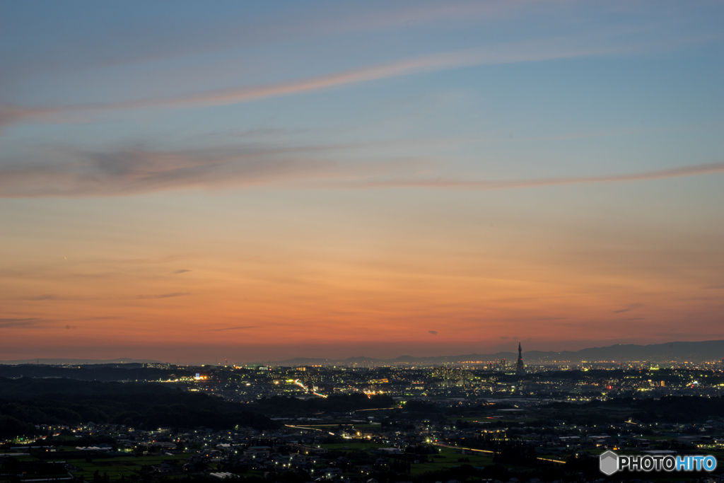 南河内の夕景<3>