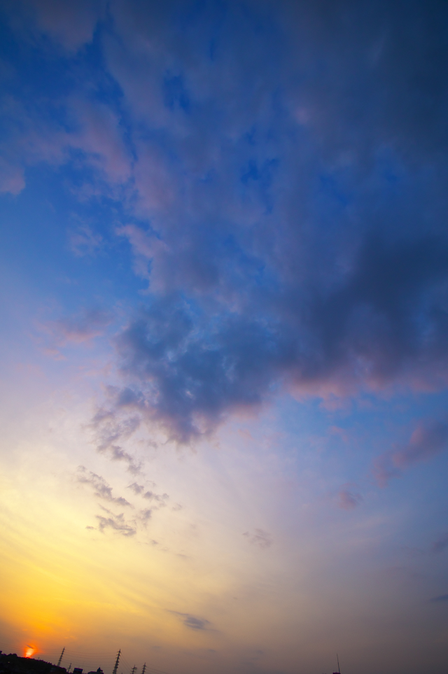 夕日