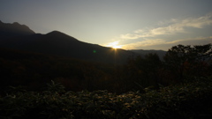 大山の秋<その1>　夜明け