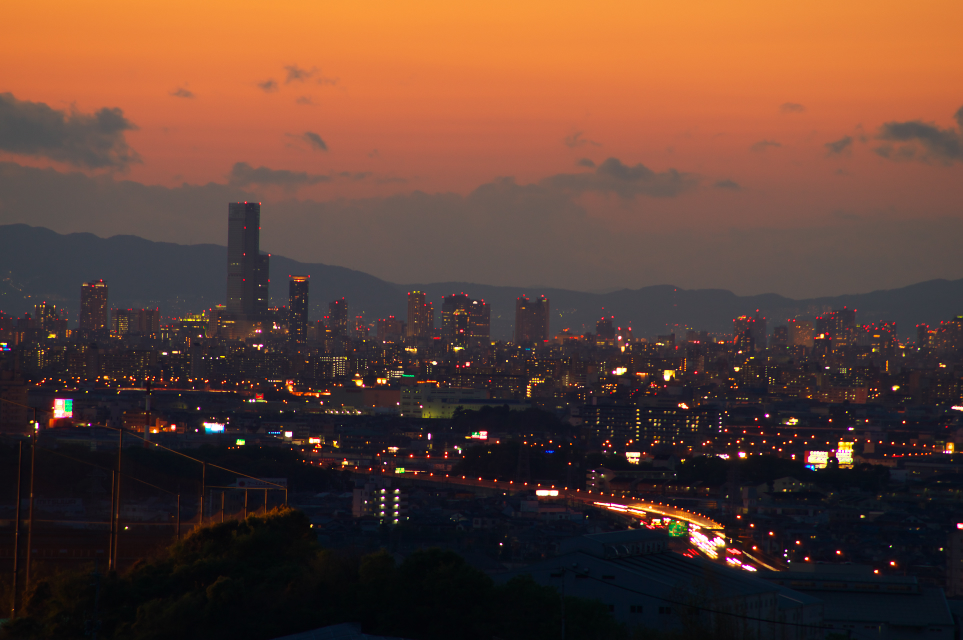 あべのハルカス夕景