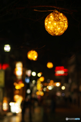 奈良の町の夜景