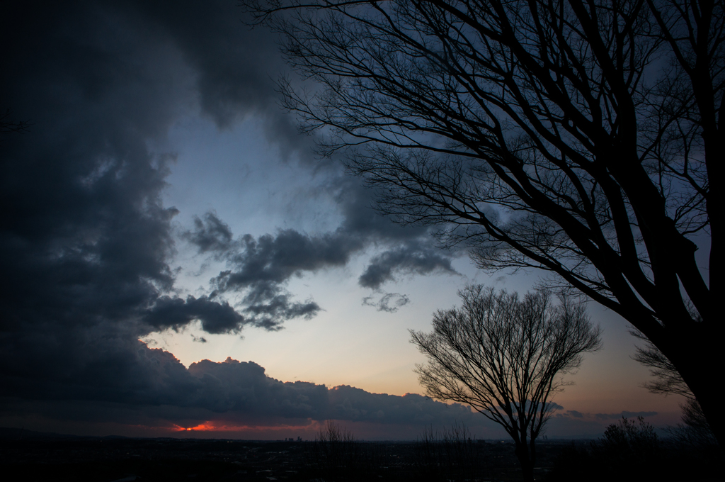 本日の夕日(20150102)