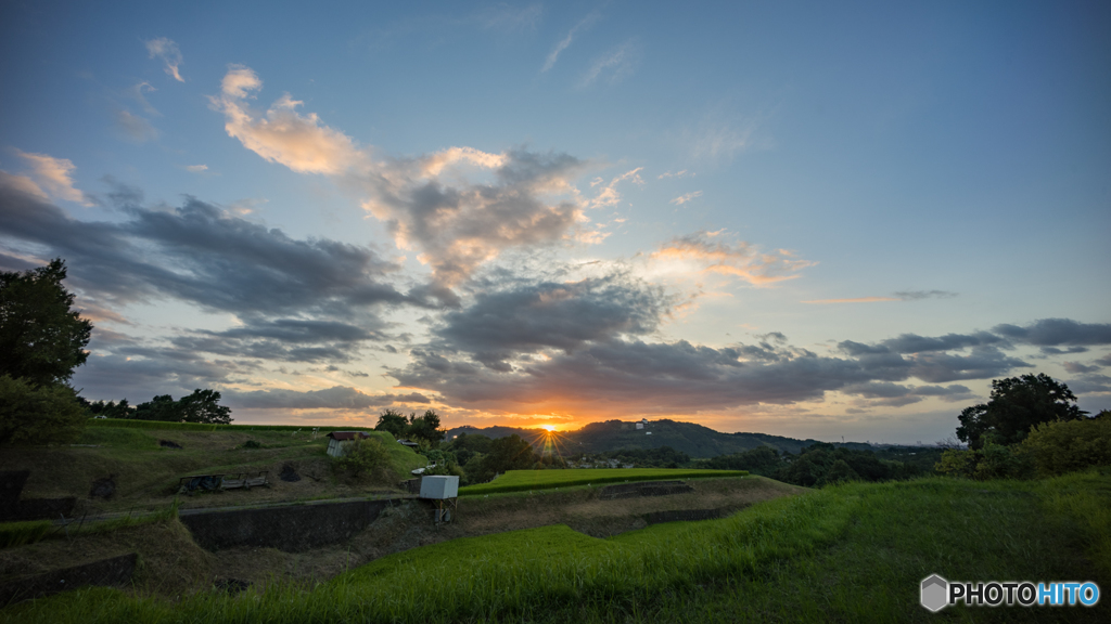 本日の夕日(20170902)