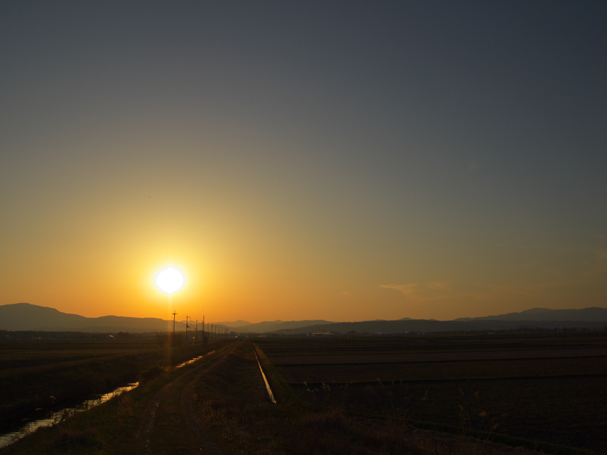 本日の夕日(20130413)