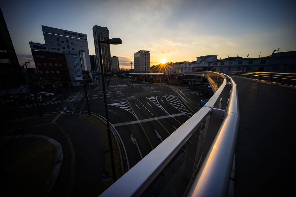 本日の夕日(20150108)