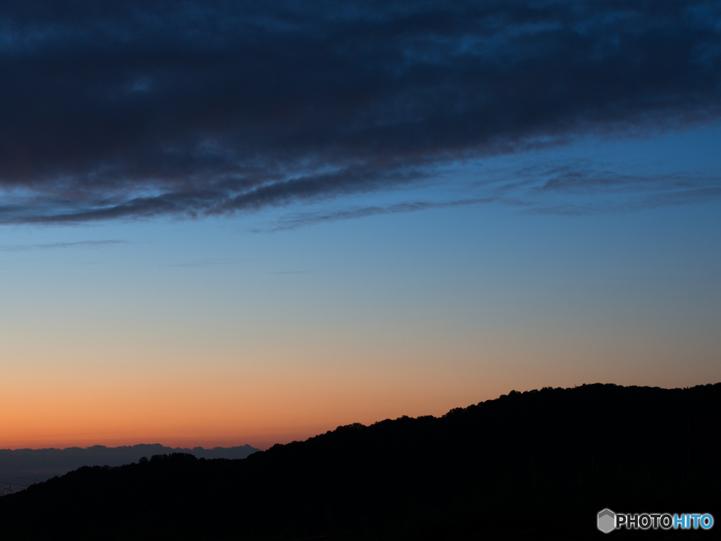 夕空を愉しむ