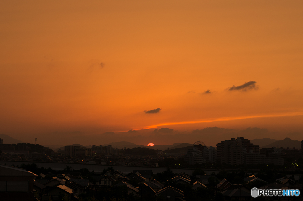 本日の夕日(20170913)