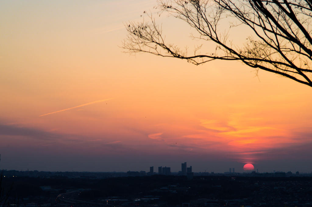 本日の夕日(20140223)