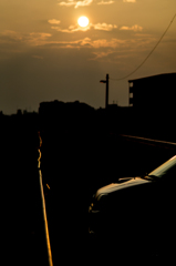 夕日とkei