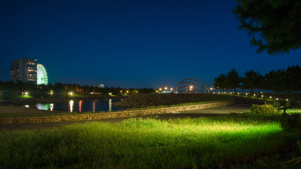 りんくう公園の夜景<1>