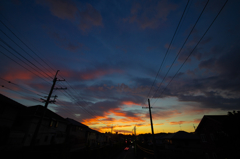 本日の夕焼け4(20130820)