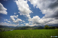 中津川の風景