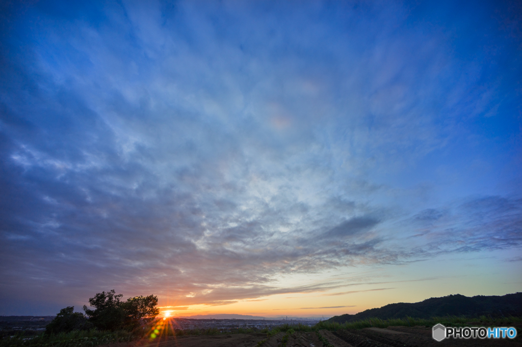 本日の夕日(20160605)