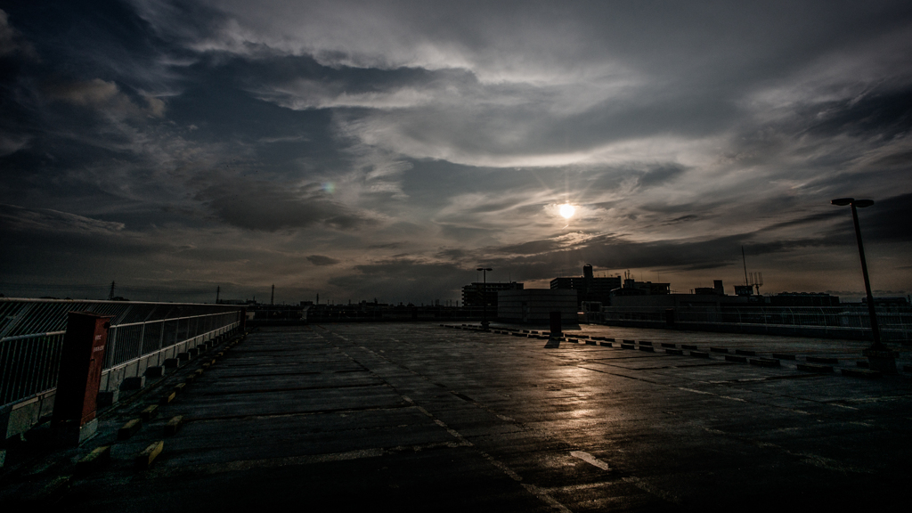 本日の夕日(20140823)