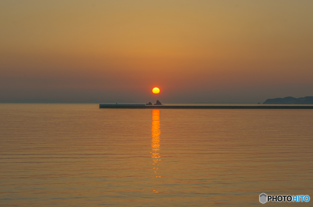 本日の夕日(20180804)