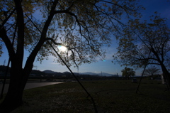 石川河川敷の朝<その1>