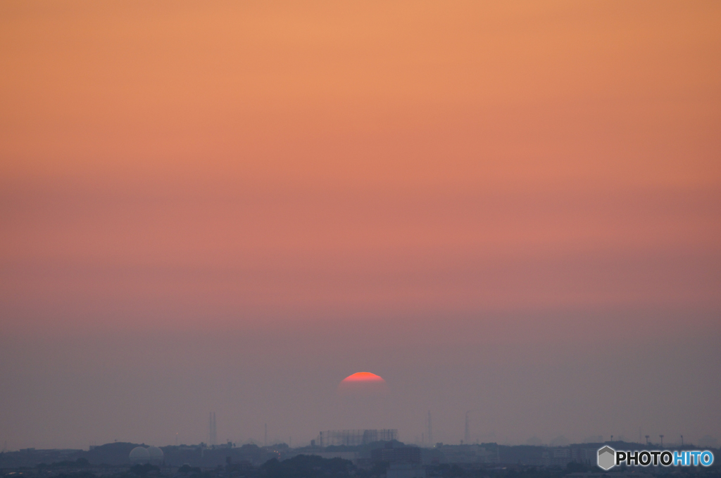 本日の夕日(20160812)