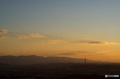 PLの塔夕景