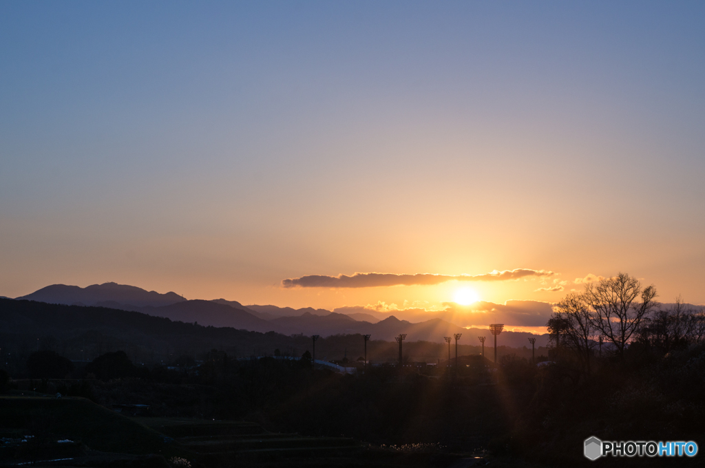 本日の夕日(20161231)