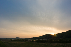 本日の夕日(20130426)