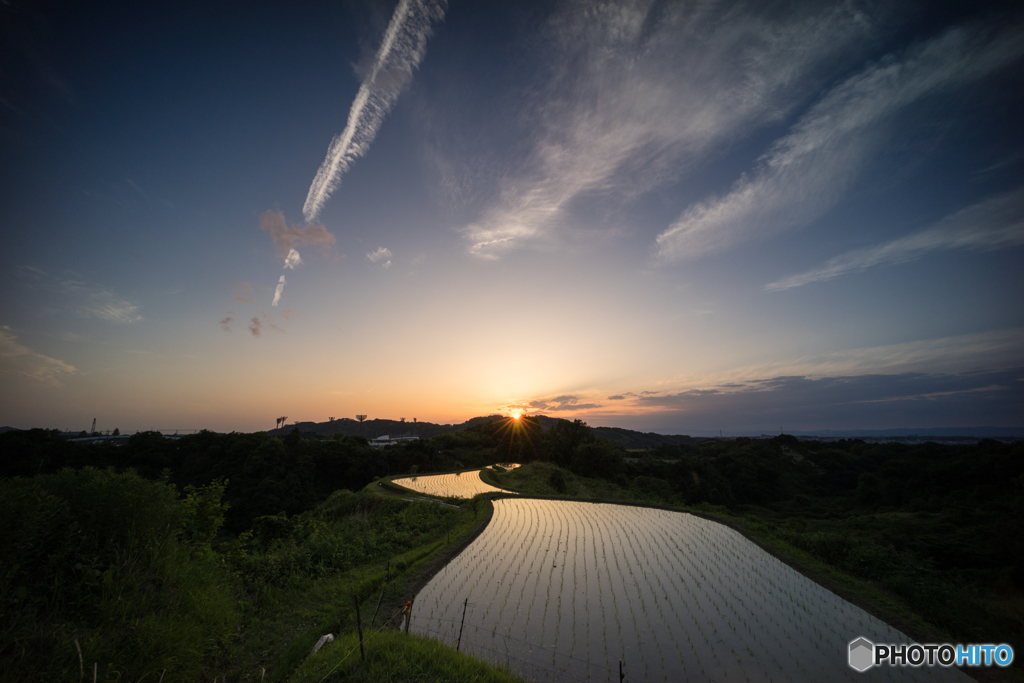 本日の夕日(20170603)