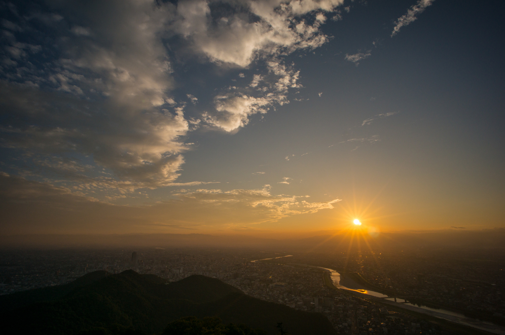 本日の夕日(20140920)<2>