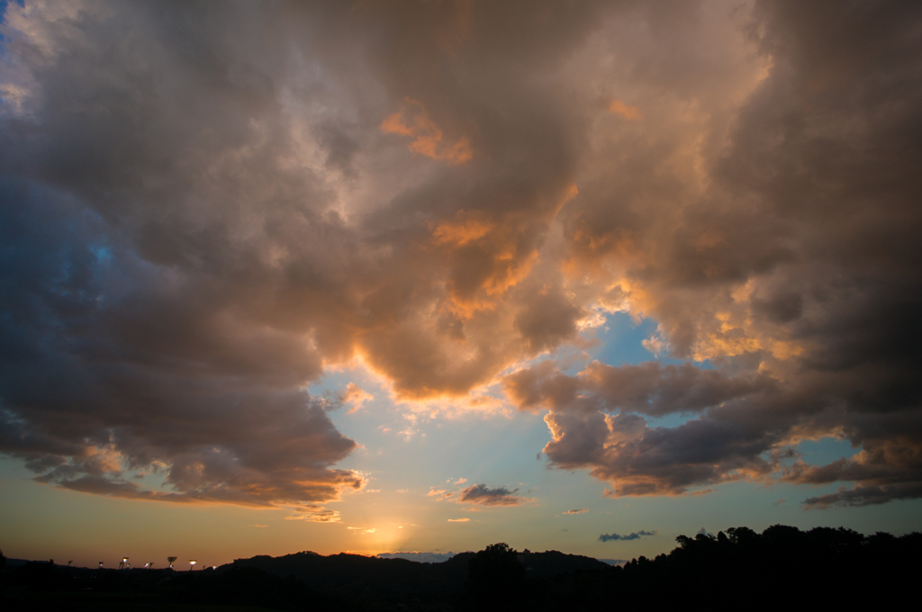 本日の夕焼け雲(20140913)