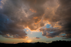 本日の夕焼け雲(20140913)