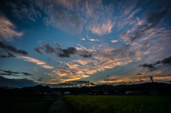 本日の朝焼け(20141013)<1>