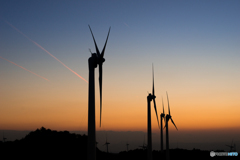 青山高原の風力発電所<4>