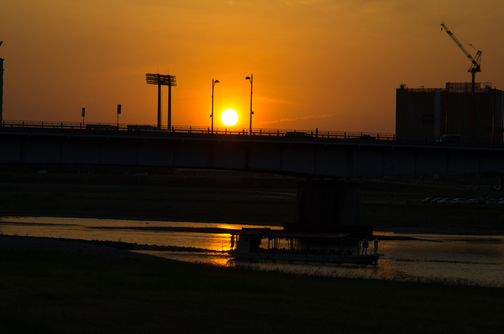 夕日確保