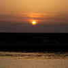 綱渡りの夕日
