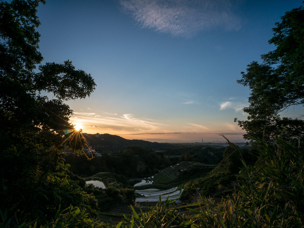 本日の夕日(20150529)