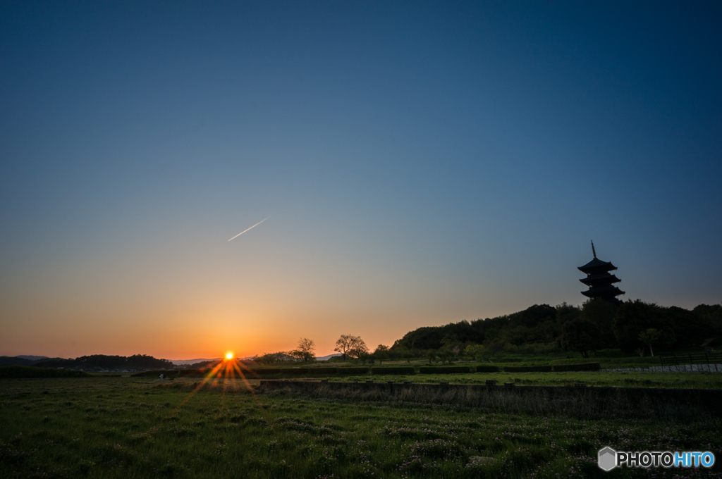 本日の夕日(20160419)