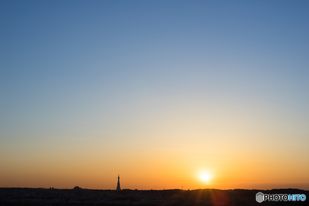 本日の夕日(20170219)