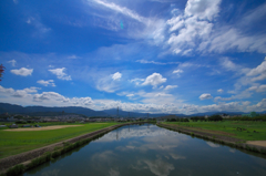 空と雲と石川と