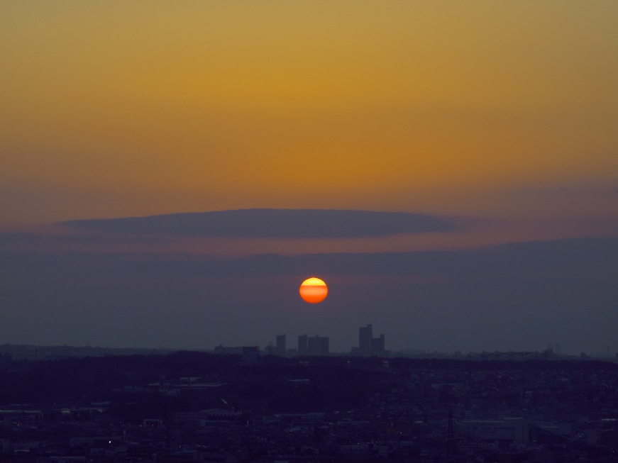 本日の夕日(20130210)