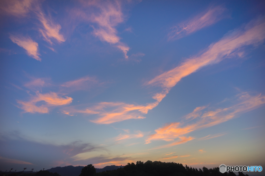 本日の夕焼け(20160807)