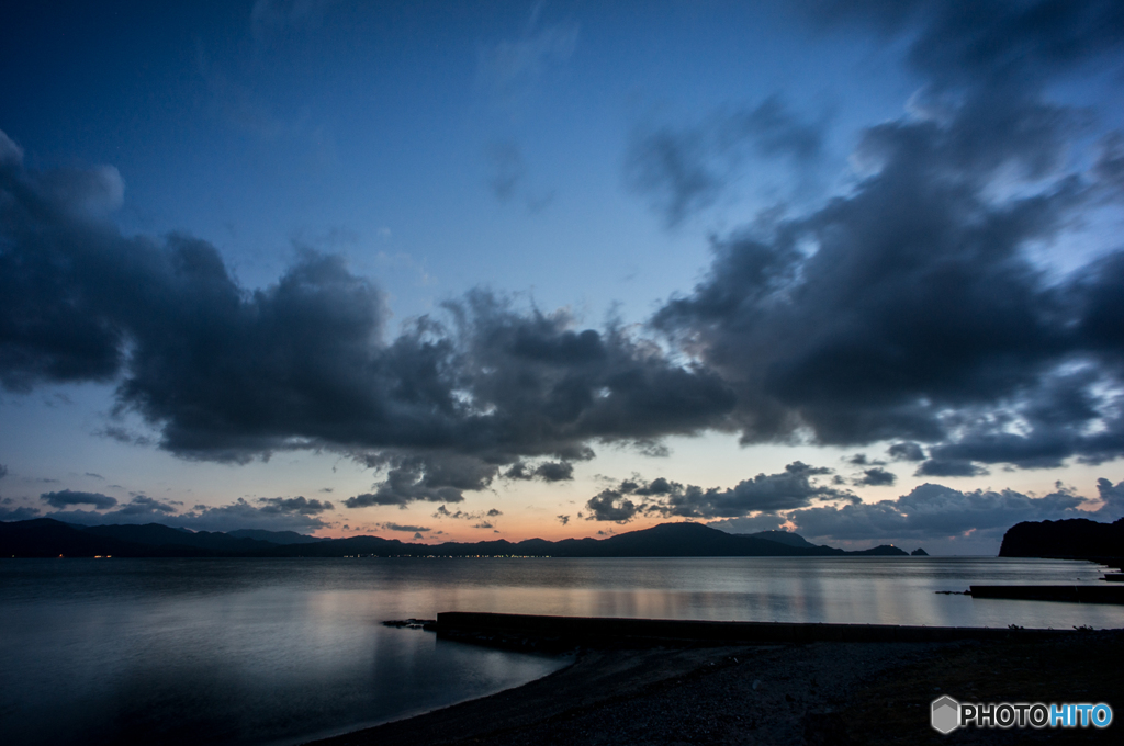 青海島の夕景<5>