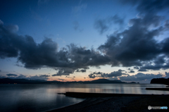 青海島の夕景<5>