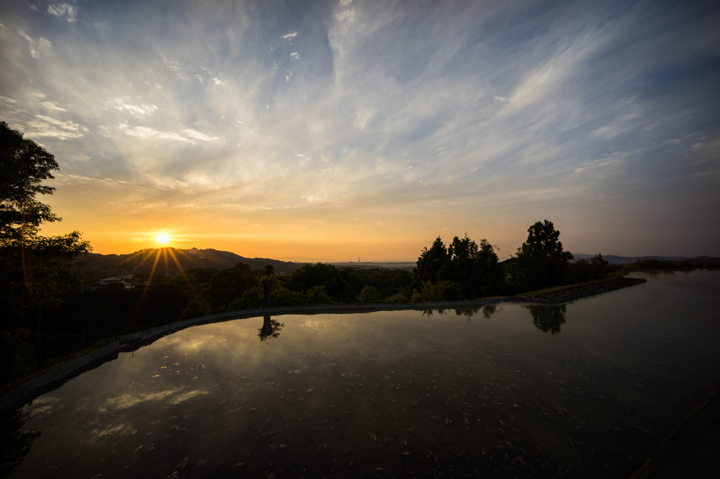 本日の夕日(20150524)<1>