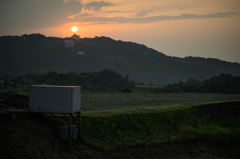 本日の夕日(20150520)