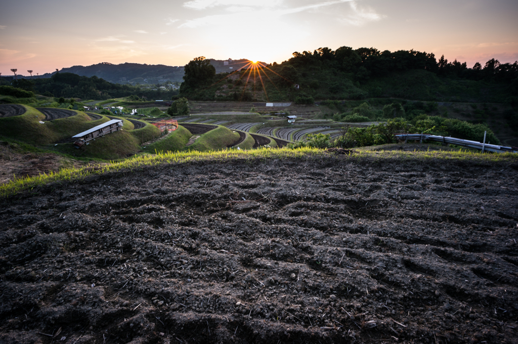本日の夕日(20150521)