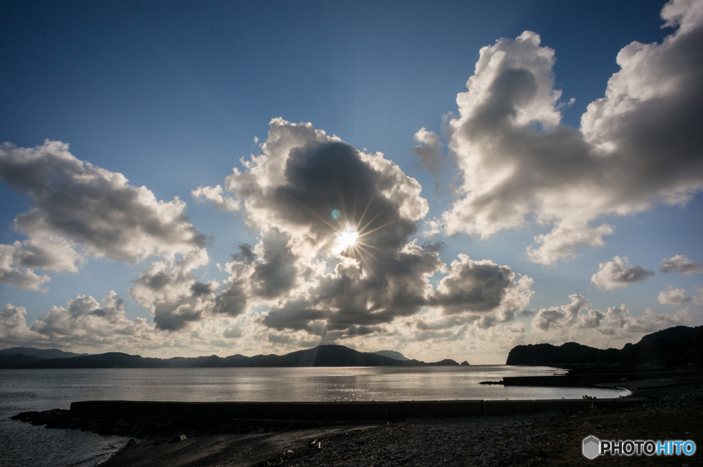 青海島の夕景<1>