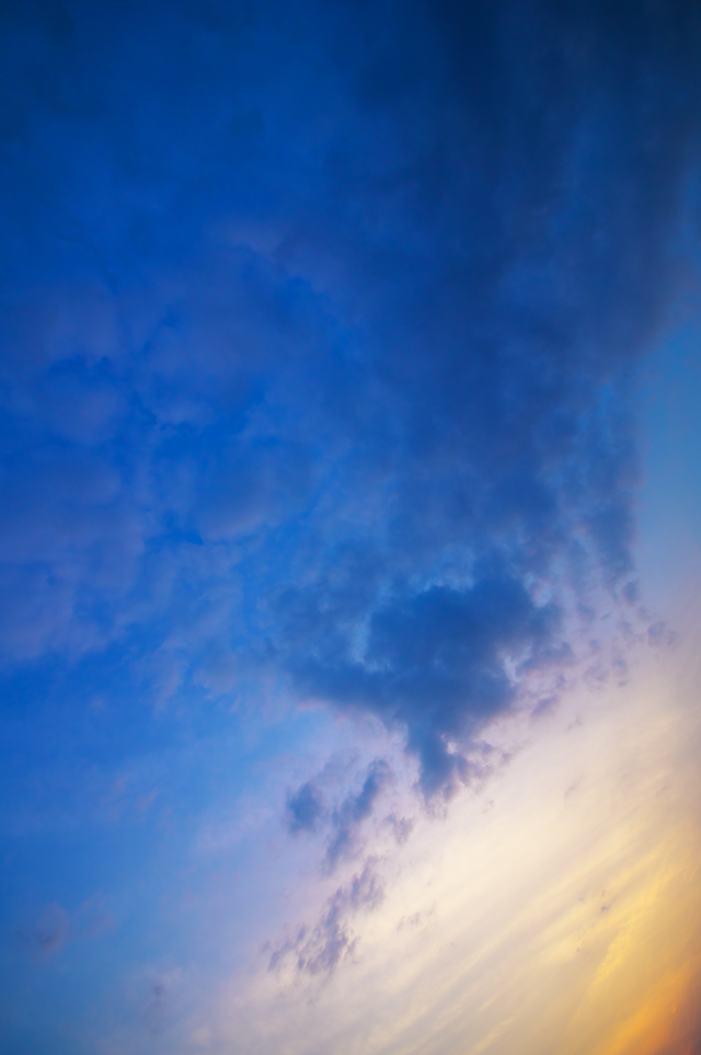 夕日あと
