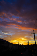 本日の夕焼け2(20130820)
