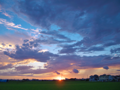 本日の夕日(20120819)