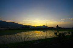 夕日の余韻