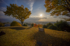 穏やかな秋の夕景
